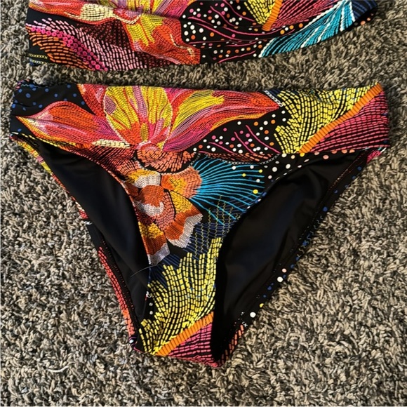 (SET) LA BLANCA SUNLIT SOIREE ONE SHOULDER KEYHOLE TANKINI + FOLDOVER BOTTOMS - Picture 6 of 8